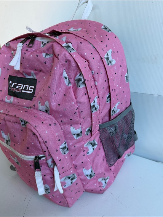 JanSport Supermax French Bulldog Fierce Frenchies Pink 18\